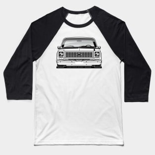 1973-1974 Squarebody Chevrolet C10 Blazer Suburban BW Baseball T-Shirt